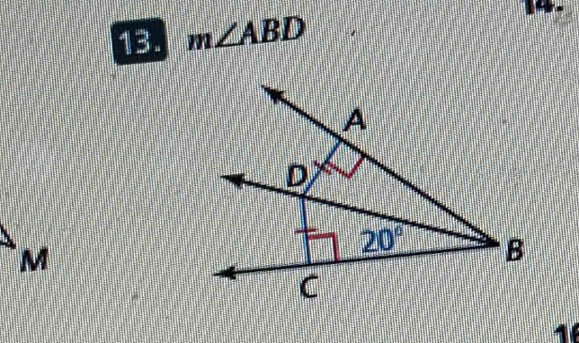 m∠ ABD