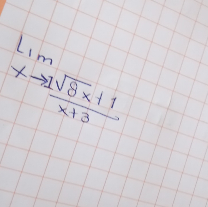 lim _xto  1/sqrt(8x)+1 