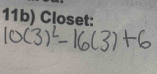 11b) Closet: