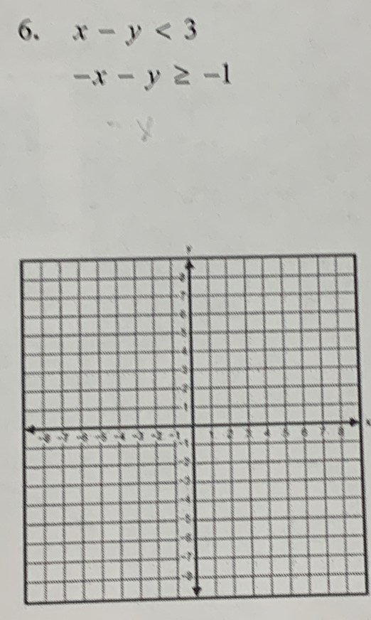 x-y<3</tex>
-x-y≥ -1