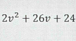 2v^2+26v+24