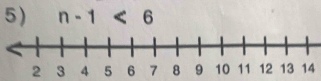n-1<6</tex>