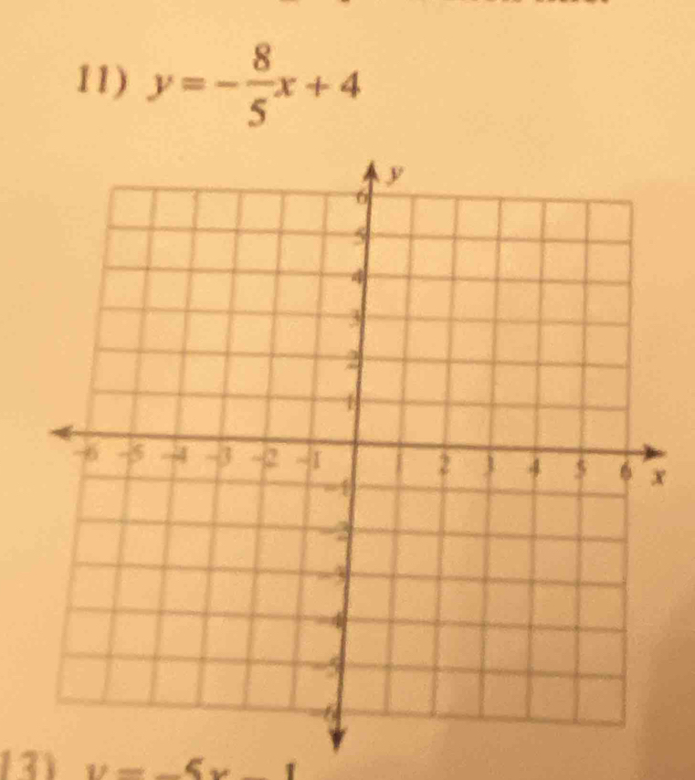 y=- 8/5 x+4
131 ∠ L cos 60°