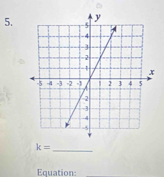 k=
Equation: