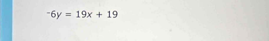 -6y=19x+19