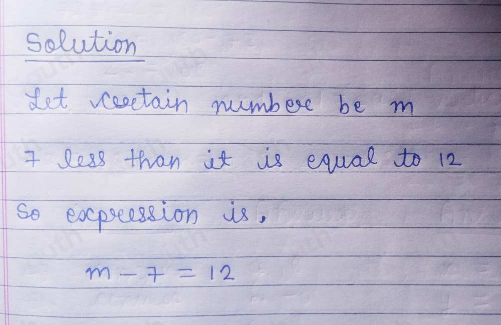 Solved: Select a number sentence to match the following statement ...