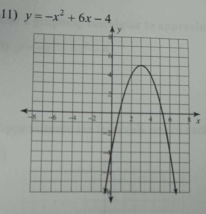 y=-x^2+6x-4
x