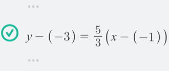 y-(-3)= 5/3 (x-(-1))