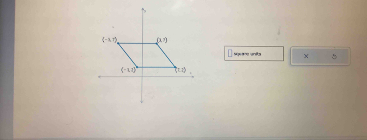 square units × 5