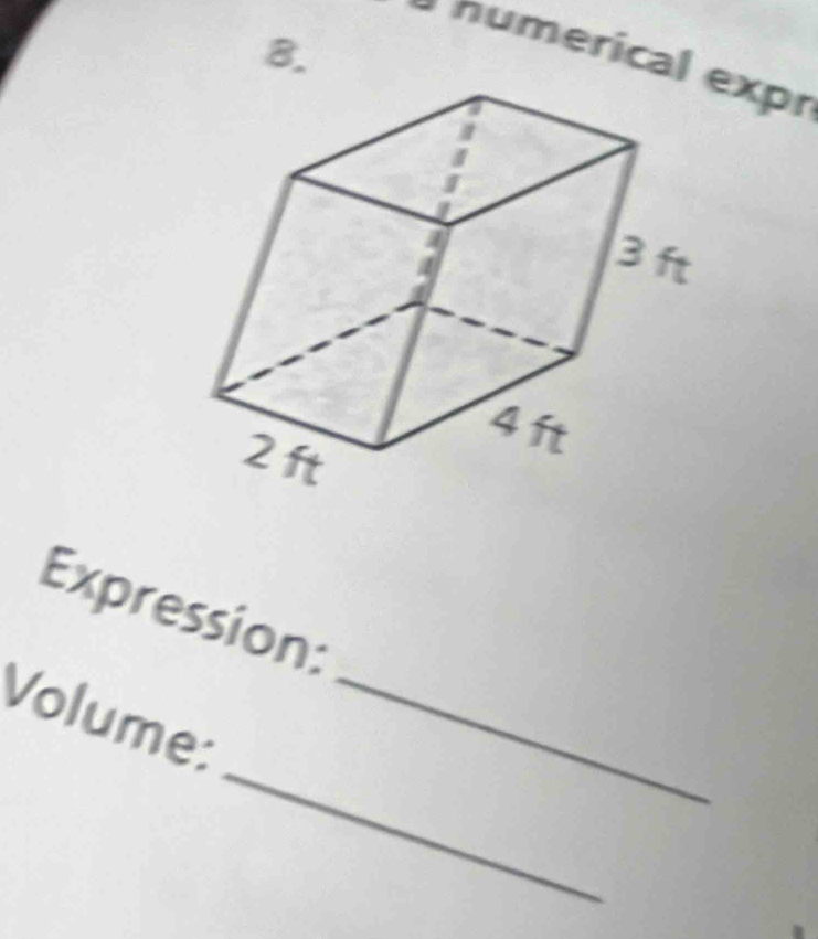 numerical expr 
Expression: 
_ 
Volume:_