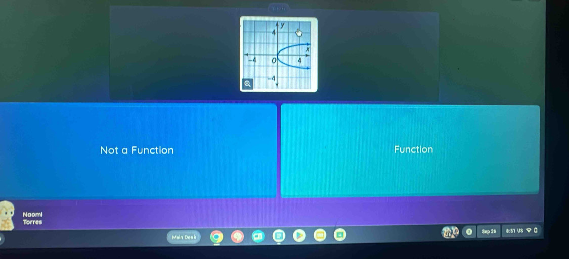 Not a Function Function
Naoml
Torres
Main Desk Sep 26 0:51 US 0