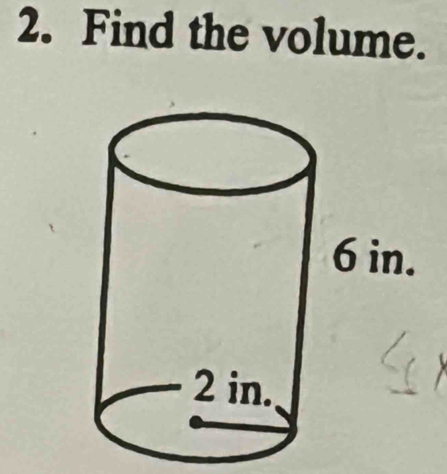 Find the volume.