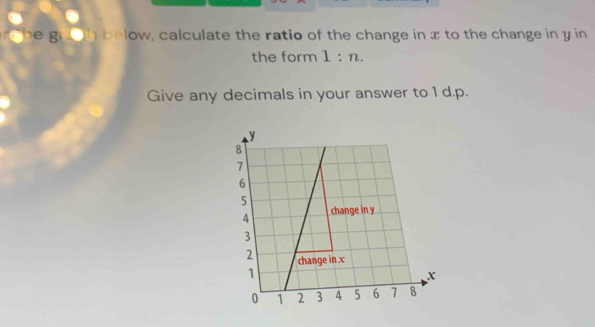 Solved: go n below, calculate the ratio of the change in x to the ...