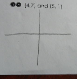 (4,7) and (5,1)