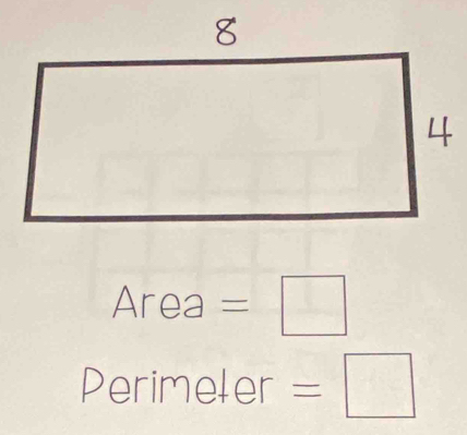 Area=□
Perimeler =□