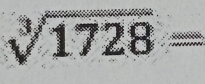 sqrt[3](1728)=