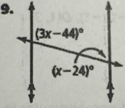 (3x-44)^circ 
(x-24)^circ 