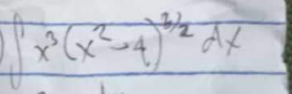 ∈t x^3(x^2-4)^2/2dx