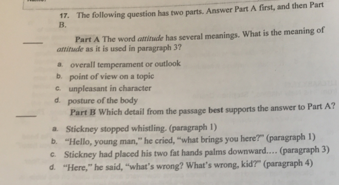 Solved: The following question has two parts. Answer Part A first, and ...