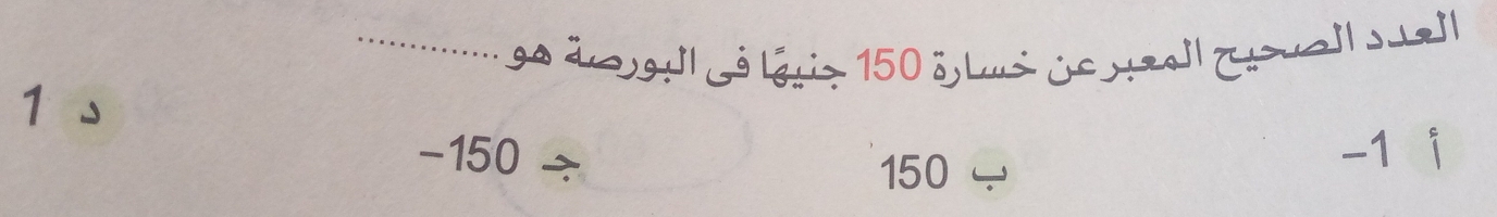 ........... go ãs lLš lásiz 150äLui je nel zvail suejl
1
−150 ÷ -1 i
150