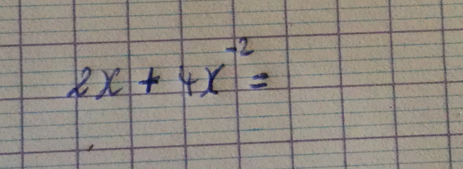 2x+4x^(-2)=