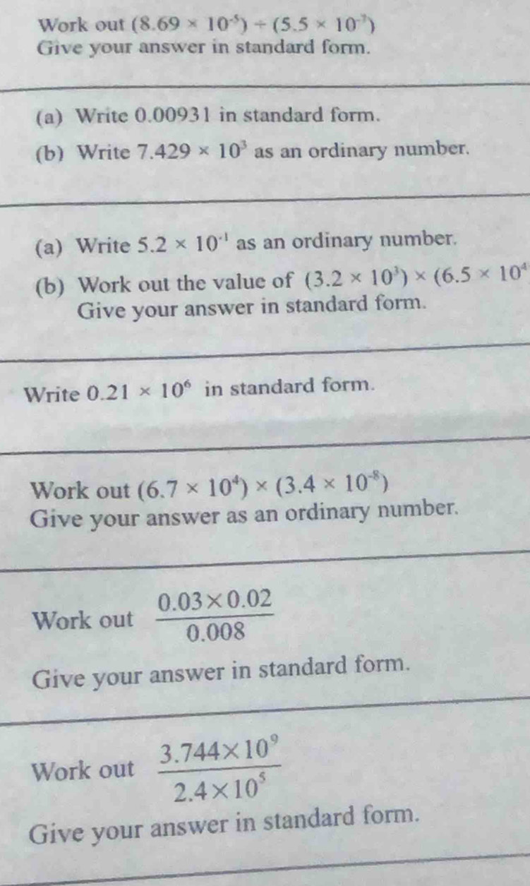 Work out (8.69* 10^(-5))/ (5.5* 10^(-7))
G
(
(
(
(
W
W
G
W
G
W
G