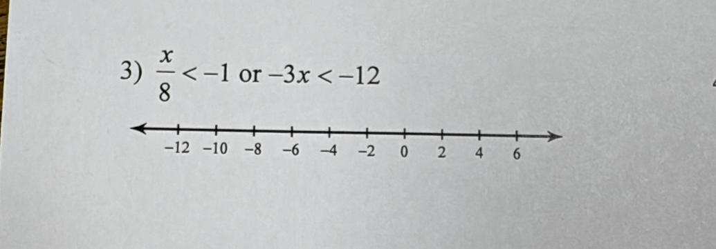  x/8  or -3x