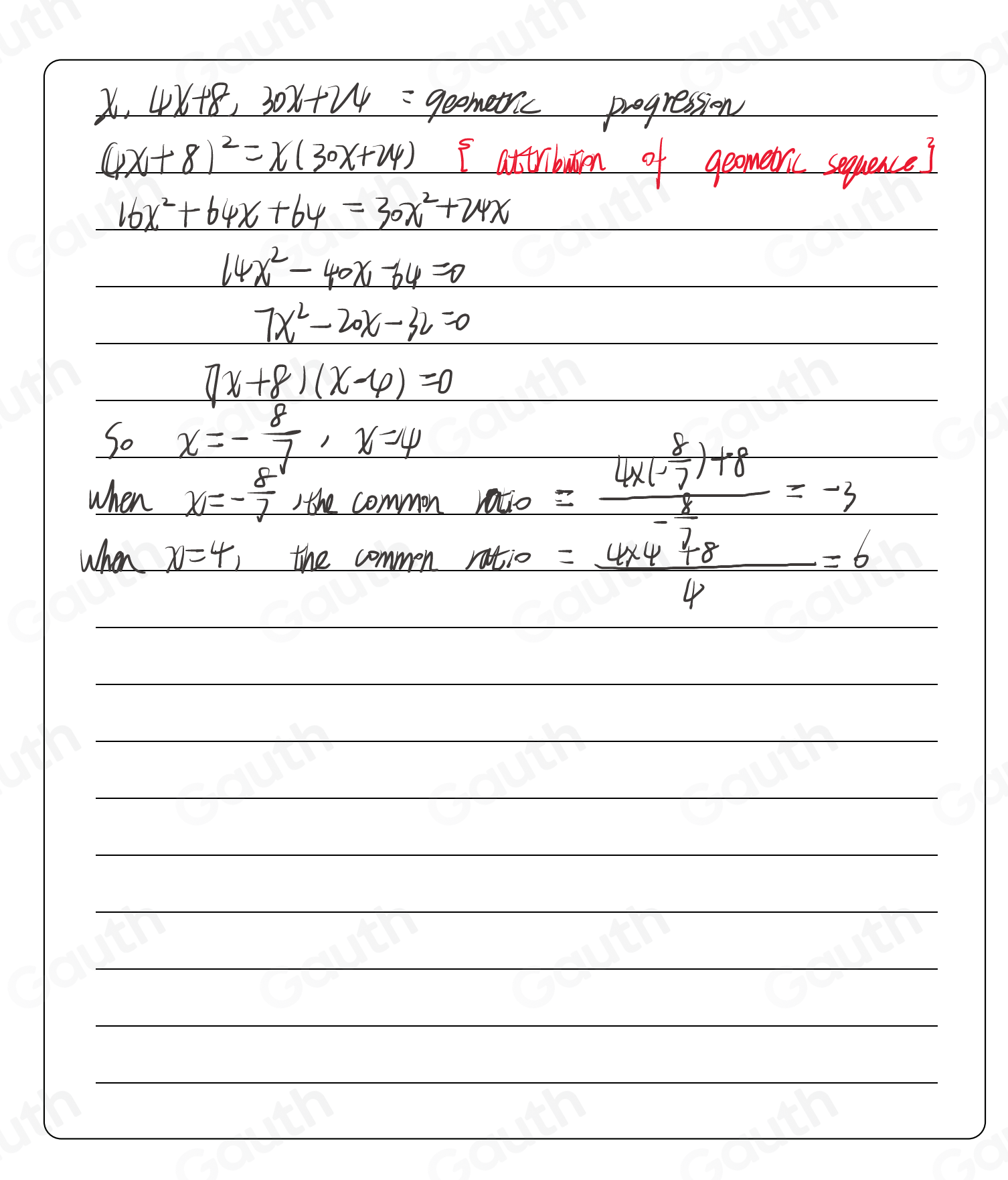 solved-if-x-4x-8-30x-24-are-in-geometric-progression-find-the