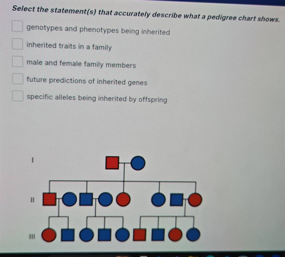 Solved: Select the statement(s) that accurately describe what a ...