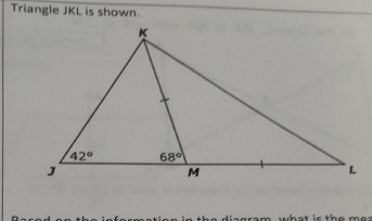 Triangle JKL is shown.