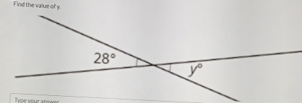 Find the value of y.
Tyoe your answer