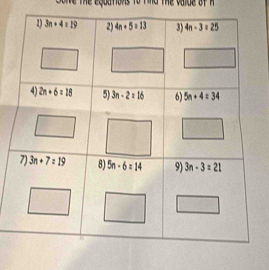 Golve the equations to find the value of h