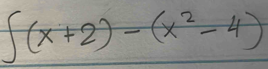 ∈t (x+2)-(x^2-4)