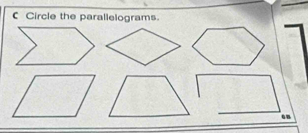 Circle the parallelograms.