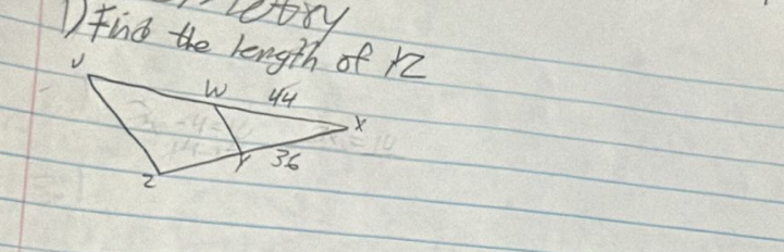 Dy 
1 find the length of 12