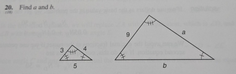 Find a and b
(18)