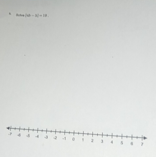 Solve |4△ -5|=10.