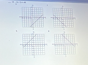 4.-7x+7y=-43.