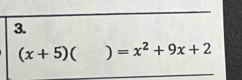 (x+5)  ) =x^2+9x+2