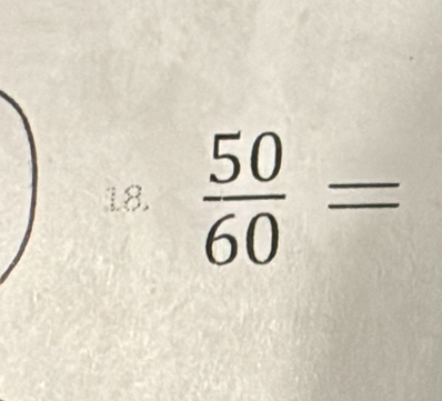  50/60 =