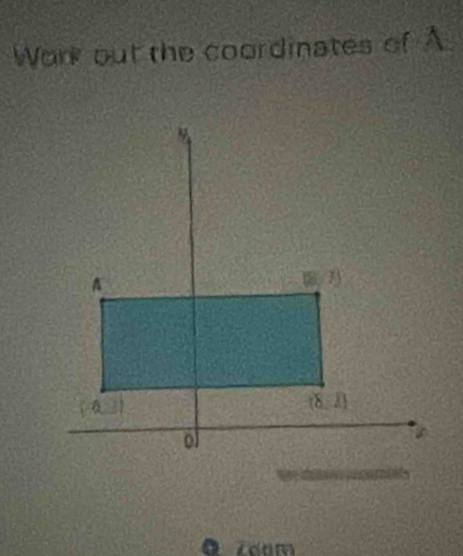 Work out the coordinates of A
ā zoam