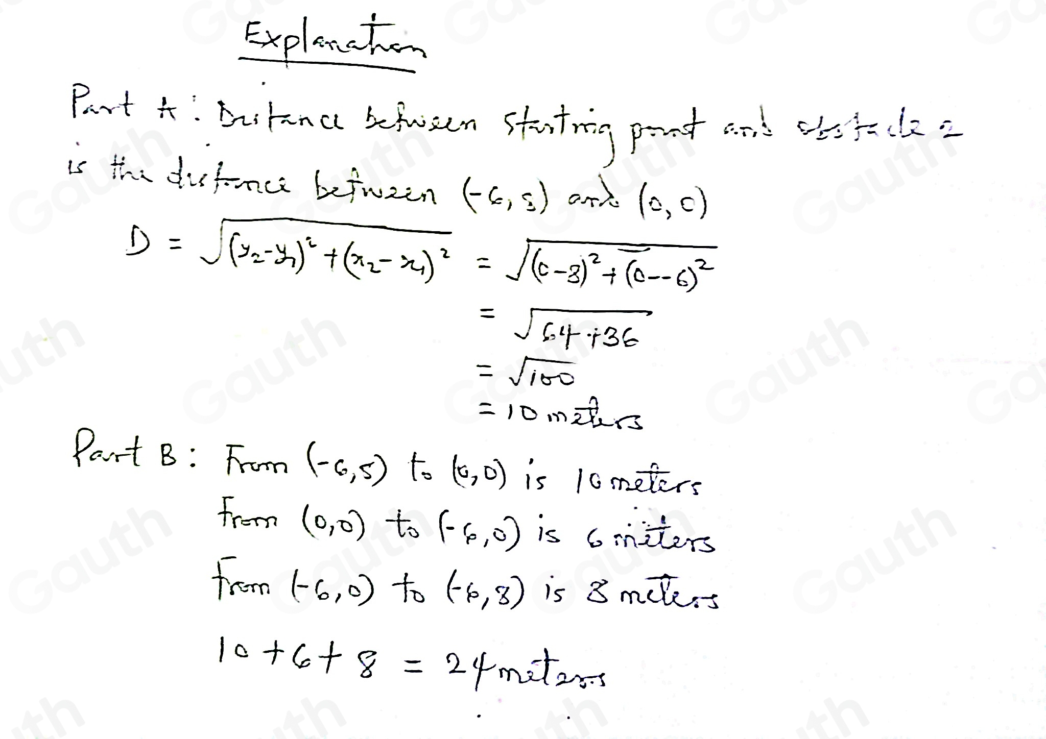 Solved: A map of an obstacle course is shown in the graph. The running ...
