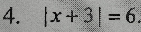 |x+3|=6.