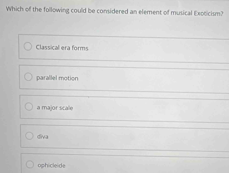 Solved: Which of the following could be considered an element of ...