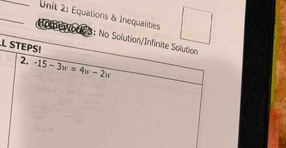 Equations & Ineq
L