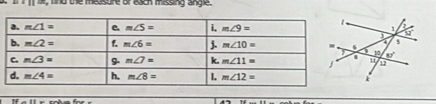 · 114 , find the measure or each missing angle.
If.11-............