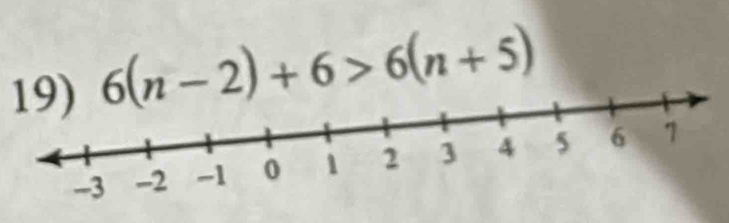 6(n-2)+6>6(n+5)