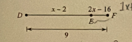 x-2 2x-16
D
F
B
9