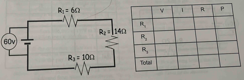 R_1=6Omega
R_2=14Omega
60v
R_3=10Omega