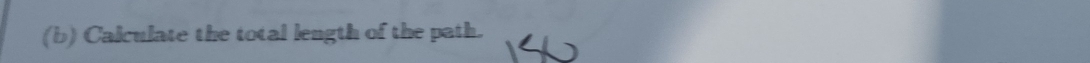 Calculate the total length of the path.